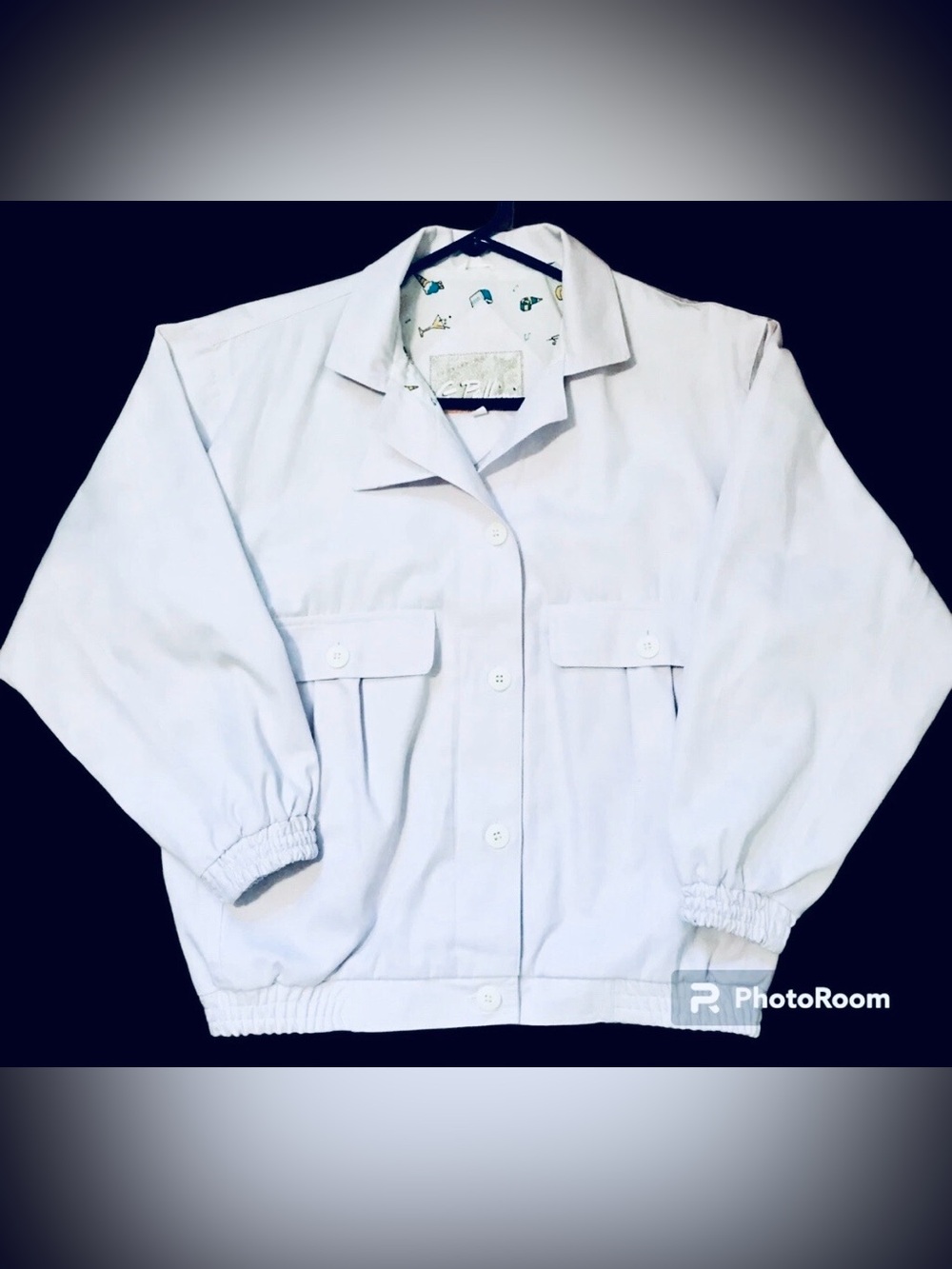 G. Pellini Bravissima Vintage 1980’s Womens S White Button Up Lined Jacket